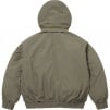 Supreme Leather Collar Utility Jacket (SS25) - Olive