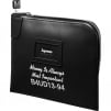 Supreme Leather Money Bag (SS25) - Black
