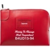 Supreme Leather Money Bag (SS25) - Red
