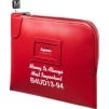 Supreme Leather Money Bag (SS25) - Red