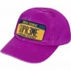 Supreme License Plate 6-Panel (SS25) - Purple