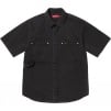 Supreme Loose Fit S S Denim Painter Shirt (SS25) - Black