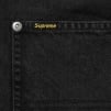 Supreme Loose Fit S S Denim Painter Shirt (SS25) - Black