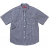 Supreme Loose Fit S S Denim Painter Shirt (SS25) - Stripe