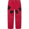 Supreme Old English Canvas Double Knee Painter Pant (SS25) - Red