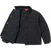 Supreme Old English Canvas Work Jacket (SS25) - Black