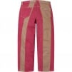 Supreme Paneled Stripe Baggy Jean (SS25) - Red
