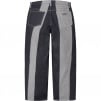 Supreme Paneled Stripe Baggy Jean (SS25) - Rigid Indigo