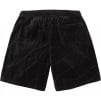 Supreme Patchwork Velour Short (SS25) - Black