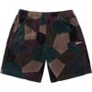 Supreme Patchwork Velour Short (SS25) - Dark Navy