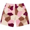 Supreme Patchwork Velour Short (SS25) - Tan