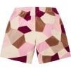 Supreme Patchwork Velour Short (SS25) - Tan