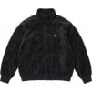 Supreme Patchwork Velour Track Jacket (SS25) - Black