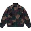 Supreme Patchwork Velour Track Jacket (SS25) - Dark Navy