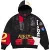 Supreme Patchwork Zip Up Hooded Sweatshirt (SS25) - Black
