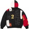 Supreme Patchwork Zip Up Hooded Sweatshirt (SS25) - Black