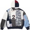 Supreme Patchwork Zip Up Hooded Sweatshirt (SS25) - Navy