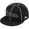Supreme Piping Script Logo New Era (SS25) - Black