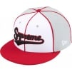 Supreme Piping Script Logo New Era (SS25) - Grey