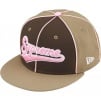 Supreme Piping Script Logo New Era (SS25) - Tan
