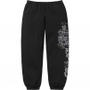 Supreme Pitbulls Embroidered Sweatpant (SS25) - Black