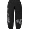 Supreme Pitbulls Embroidered Sweatpant (SS25) - Black