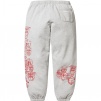 Supreme Pitbulls Embroidered Sweatpant (SS25) - Heather Grey