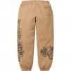 Supreme Pitbulls Embroidered Sweatpant (SS25) - Light Tan