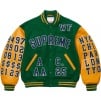 Supreme Praises Varsity Jacket (SS25) - Green