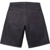 Supreme Rigid Baggy Selvedge Denim Short (SS25) - Rigid Indigo