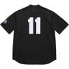Supreme S Logo Baseball Henley (SS25) - Black