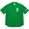 Supreme S Logo Baseball Henley (SS25) - Green