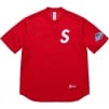 Supreme S Logo Baseball Henley (SS25) - Red