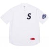 Supreme S Logo Baseball Henley (SS25) - White