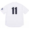 Supreme S Logo Baseball Henley (SS25) - White