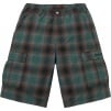 Supreme Shadow Plaid Cargo Short (SS25) - Green