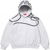 Supreme Shoulder Script Hooded Sweatshirt (SS25) - Ash Grey