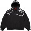 Supreme Shoulder Script Hooded Sweatshirt (SS25) - Black