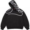 Supreme Shoulder Script Hooded Sweatshirt (SS25) - Black