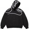 Supreme Shoulder Script Hooded Sweatshirt (SS25) - Black