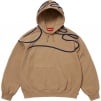 Supreme Shoulder Script Hooded Sweatshirt (SS25) - Light Tan