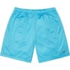 Supreme Small Box Baggy Mesh Short (SS25) - Cyan