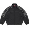 Supreme Spellout Embroidered Track Jacket (SS25) - Black