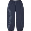 Supreme Spellout Embroidered Track Pant (SS25) - Navy