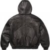 Supreme Studded Hooded Leather Jacket (SS25) - Black