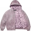 Supreme Studded Hooded Leather Jacket (SS25) - Lilac