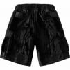 Supreme Supreme GOODENOUGH Crushed Rayon Pile Cargo Short (SS25) - Black
