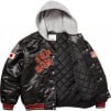 Supreme Supreme Homerun Satin Hooded Varsity Jacket (SS25) - Black