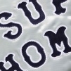 Supreme Supreme Homerun Satin Hooded Varsity Jacket (SS25) - Silver