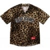 Supreme Velvet Baseball Jersey (SS25) - Leopard